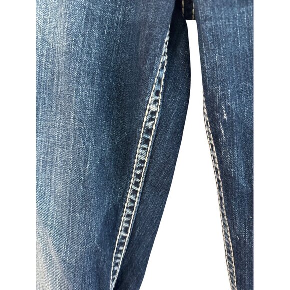Silver Jeans Co. Suki Mid Rise Bootcut Jeans W29/L32 Stretch Denim Dark Wash - Picture 6 of 9